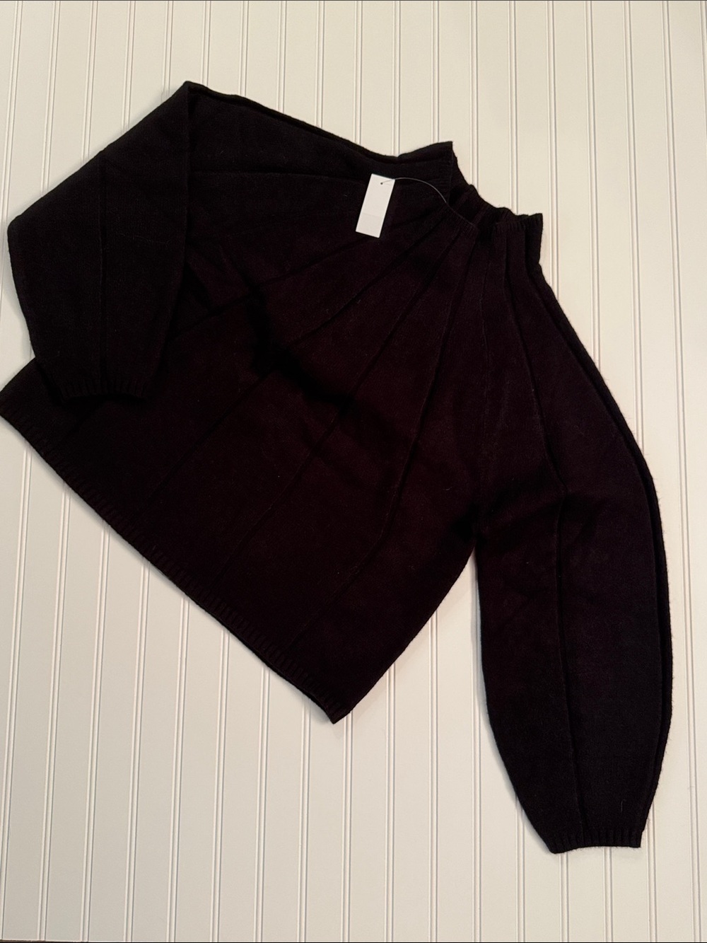 NWT Ann Taylor XL Black Balloon Sleeve Mock Neck Sweater